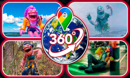 Strange K-POP Demon Hunter Characters Found on Google Maps! | VR 360°