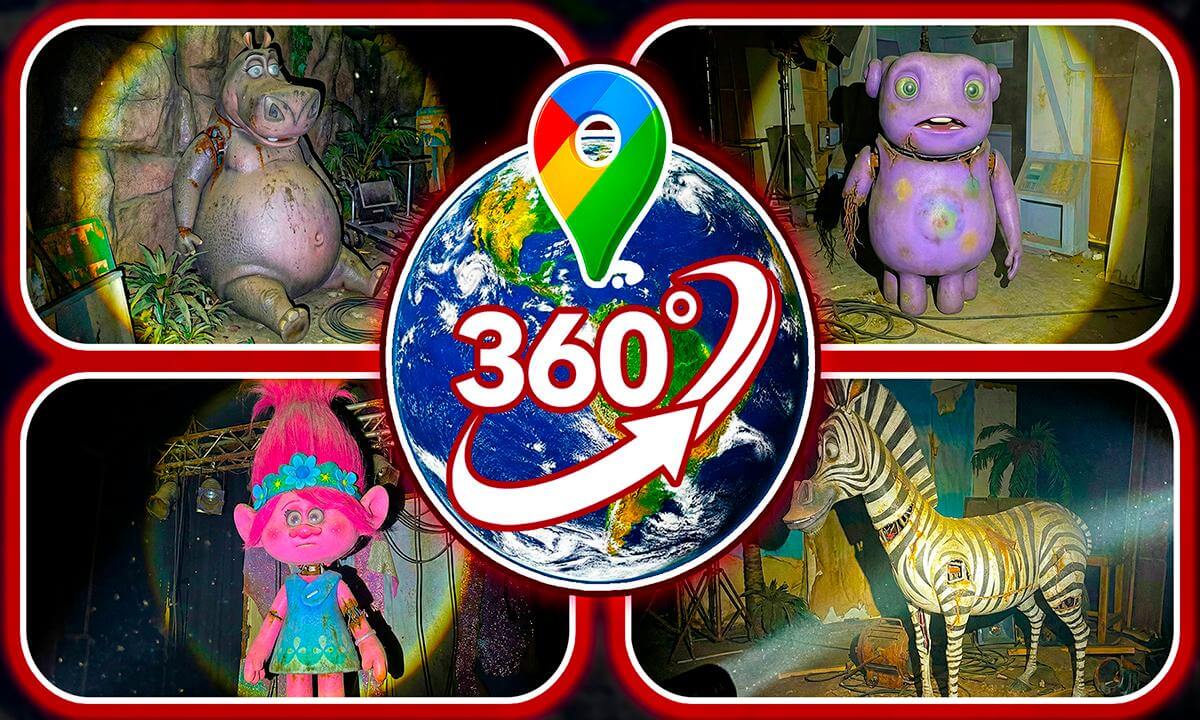 Giant DreamWorks Characters Found in Abandoned Places on Google Maps | VR 360°