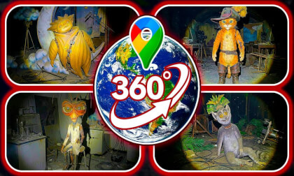 TOP 10 Abandoned DreamWorks & Pixar Characters Found on Google Maps | VR 360°