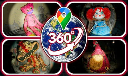 Giant Poppy Playtime 5 Characters Found in Abandoned Places on Google Maps | VR 360°