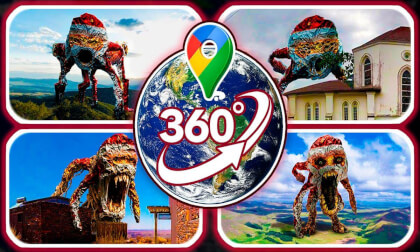 TOP 4 SCARIEST Goo Goo Gaga Giant Monsters on Google Maps! | VR 360°
