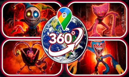 I Found the Scariest Poppy Playtime 5 Monsters on Google Maps! (VR 360°)