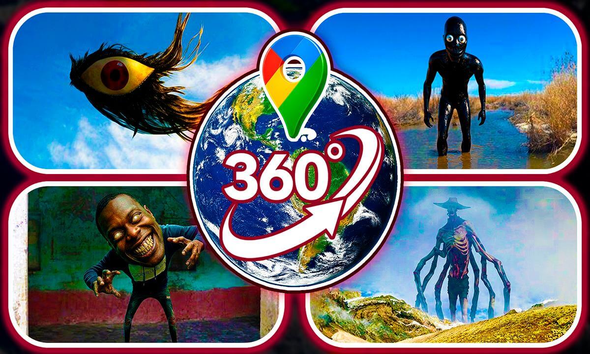 TOP 4 Mysterious Creepy Creatures Spotted on Google Maps! | VR 360°