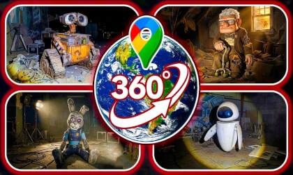 Creepy Disney & Pixar Characters Discovered on Google Maps! | VR 360°
