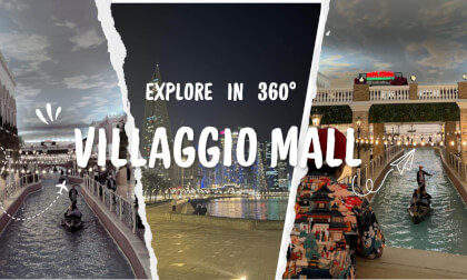 🛶 360° Villaggio Mall Doha | Boat Ride Inside a Mall 😱 | New Year Night Ride at Corniche 🌃🎆 360°