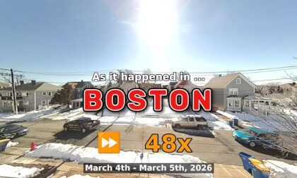 ⏩ Daily Time Lapse of the Boston Weather 180° 4k Street Cam Stream March 4th - March 5th 2026 (48x) [Beta]