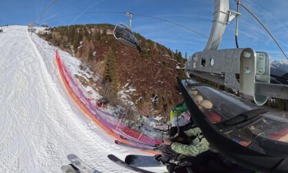 6er Schneekar Ski Lift six pack Mayrhofen Hippach Ski Resort Penken Austria Zillertal Mountopolis Mayrhofner Bergbahnen