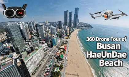 360 Drone Tour of Busan HaeUnDae Beach 부산 해운대 360 드론 투어