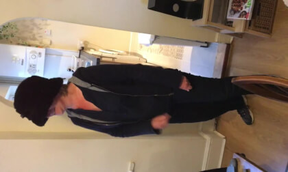 Sandrine dancing to Jamiroquai