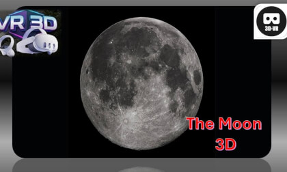 3D The Moon - Mare Imbrium - 4k Video