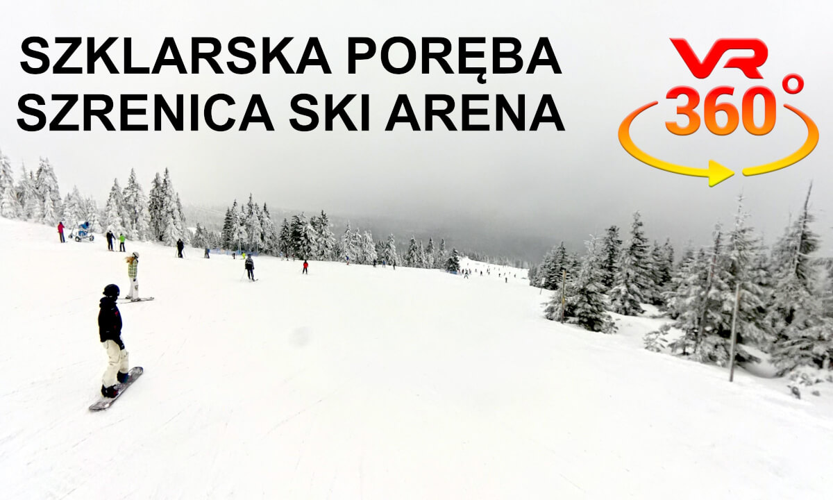 Skiing on Szrenica Ski Arena in Szklarska Poręba | Poland | 360° Video VR | Insta360 X4 4K