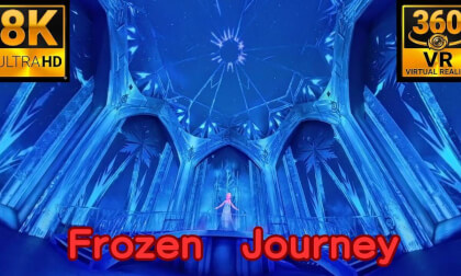 【360° VR】ディズニーシー「アナと雪の女王：フローズンジャーニー」最前列フル体験！ / Frozen Journey 360 Video at Tokyo DisneySea【4K 8K】
