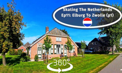 Traveling the Netherlands on Inline Skates In #360 VR (Ep11) - Elburg To Zwolle p1