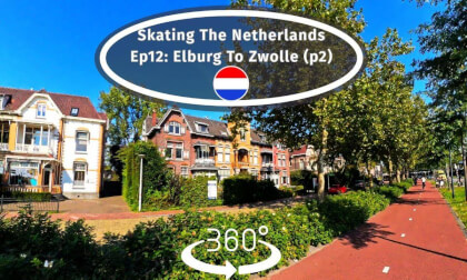 Traveling the Netherlands on Inline Skates In #360 VR (Ep12) - Elburg To Zwolle p2