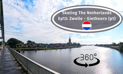 Traveling the Netherlands on Inline Skates In #360 VR (Ep13) - Zwolle To Giethoorn p1