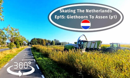 Traveling the Netherlands on Inline Skates In #360 VR (Ep15) - Giethoorn To Assen p1