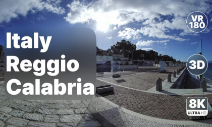 Italy Reggio Calabria - Scenic Coastal City Walk 8K 180 3D