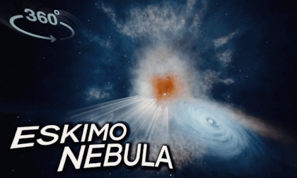 What Monster is Lurking inside the Eskimo Nebula? - 360° VR Space Odyssey [4K]