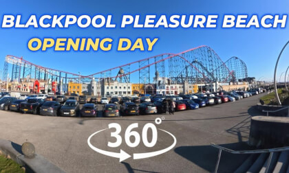 Opening day at Blackpool pleasure beach | 360° vlog