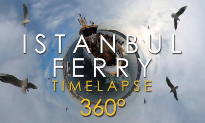 Istanbul Ferry Ride Timelapse 5K 360° (Eminönü - Kadıköy)