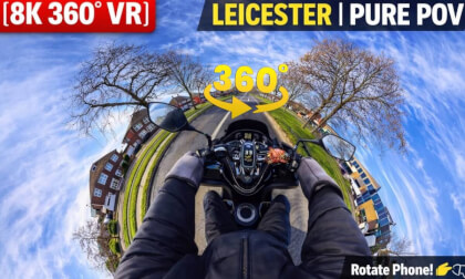 REAL 8K 360° POV: Leicester City Bike Ride
