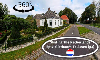 Traveling the Netherlands on Inline Skates In #360 VR (Ep17) - Giethoorn To Assen p3