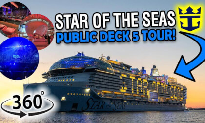 Star of the Seas Deck 5 Walkthrough | 360° Cruise Ship Tour | VR Travel