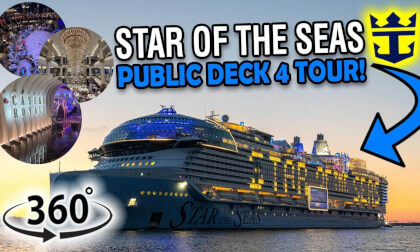 Star of the Seas Deck 4 Walkthrough | 360° Cruise Ship Tour | VR Travel