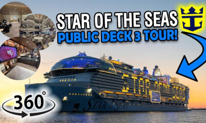 Star of the Seas Deck 3 Walkthrough | 360° Cruise Ship Tour | VR Travel