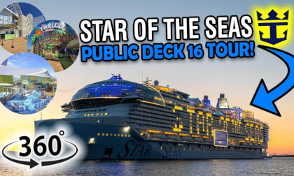 Star of the Seas Deck 16 Walkthrough | 360° Cruise Ship Tour | VR Travel