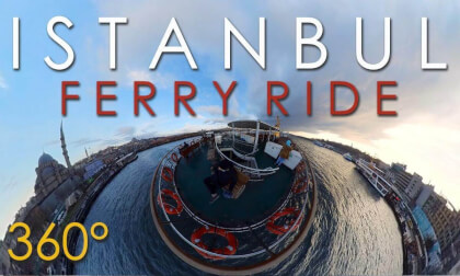 360° Ferry Ride in Istanbul, Turkey | Eminönü to Kadıköy | Insta360 One X2 & Zoom H2n