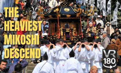 Shiogama Hote Festival 2026 | 1-Ton Mikoshi Down 202 Steps at Shiogama Shrine (Japan Matsuri)