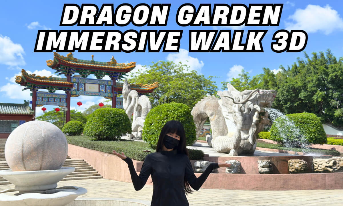 A place guarded by dragons|Dragon Garden|Immersive walk 3D