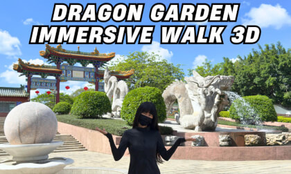 A place guarded by dragons｜Dragon Garden｜Immersive walk 3D