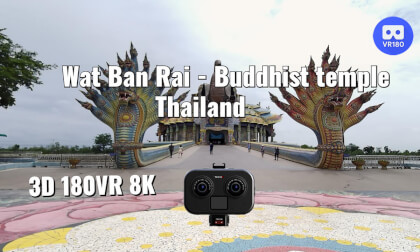 Wat Ban Rai - Buddhist temple, Thailand. 3D 180VR 8K Wat Ban Rai - Buddhist temple, Thailand. 3D 180VR 8K