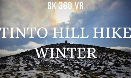 Tinto Hill Winter Hike 8K 360 VR Panorama Insta360 X4
