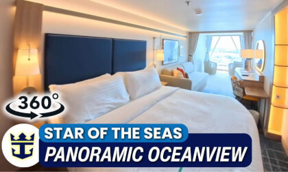 Star of the Seas Panoramic Oceanview Stateroom Walkthrough | Cabin 14542 | 360° VR Cruise Room Tour