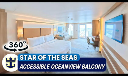 Star of the Seas Accessible Oceanview Balcony Stateroom Walkthrough | Cabin 14658 | 360° VR Cruise Room Tour