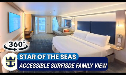 Star of the Seas Accessible Surfside Family View Balcony Stateroom Walkthrough | Cabin 14689 | 360° VR Cruise Room Tour