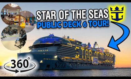 Star of the Seas Deck 6 Walkthrough | 360° Cruise Ship Tour | VR Travel