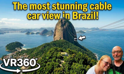 Sugarloaf Mountain Rio de Janeiro in 8K VR360 | The Most Stunning Cable Car View in Brazil!