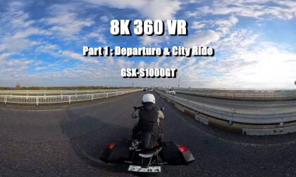 [GSX-S1000GT] Raw Sound 360 VR Journey (Part 1/7): [ Departure & City Ride ] | 8K 360 Motorcycle ASMR | 3rd Person POV
