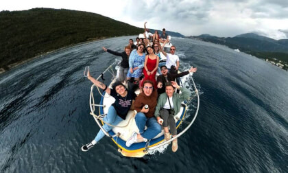 Boat rides past beautiful spots and a salsa party at a military base