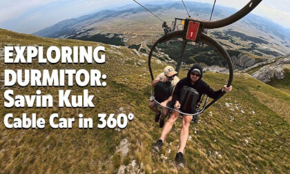 8K VR 360 Savin Kuk Cable Car – Full Ride to the Top | Durmitor, Montenegro | Insta360 X5