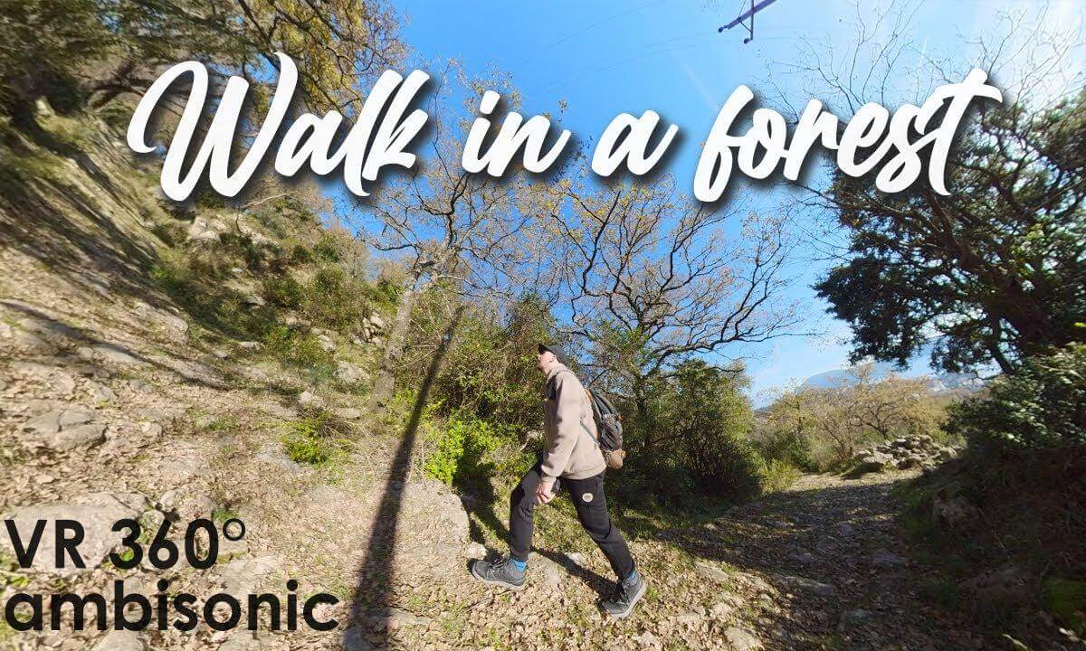 VR 360 Hike in a forest in Herceg Novi, Igalo, Montenegro