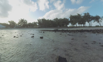 360 VR Scene of Mauritius coast and ocean
