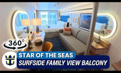Star of the Seas Surfside Family View Balcony Stateroom Walkthrough | Cabin 11327 | 360° VR Cruise Room Tour
