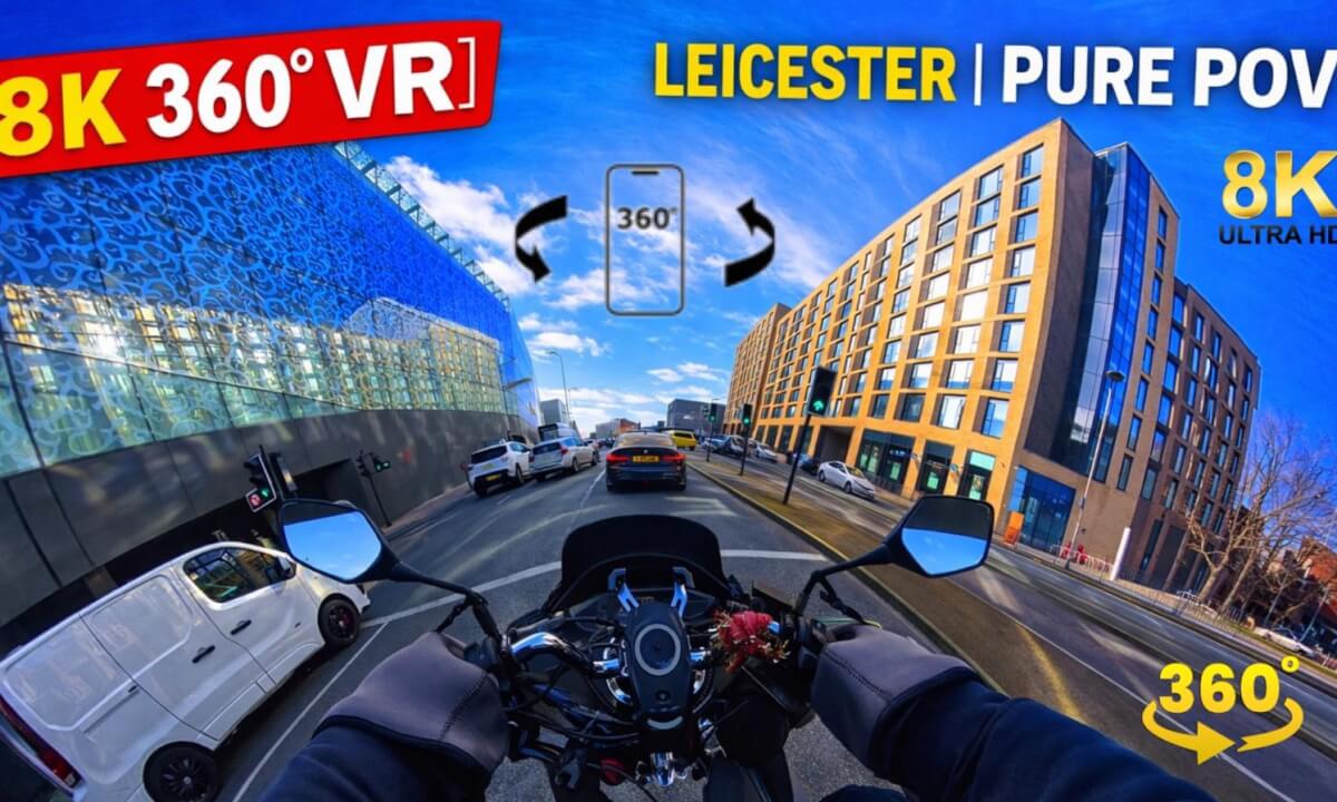 LEICESTER CITY RIDE 8K VR 360° | Immersive Motorcycle POV | Insta360 X4 Experience | Feel The Speed!