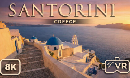 Closest You Can Get To Santorini Greece Without A Ticket. 8K 3D VR 180