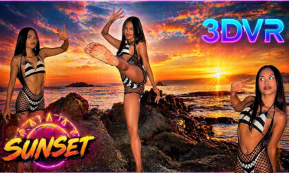 Come With Namy to the Beach Sunset VR180 8k